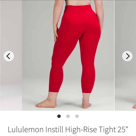 instill tight 25" size 0 dark red lululemon nwt - Picture 10 of 13